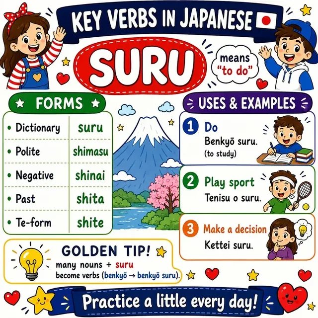Verb SURU mind map